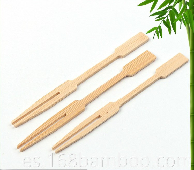 3.5 inch bamboo fruit forks